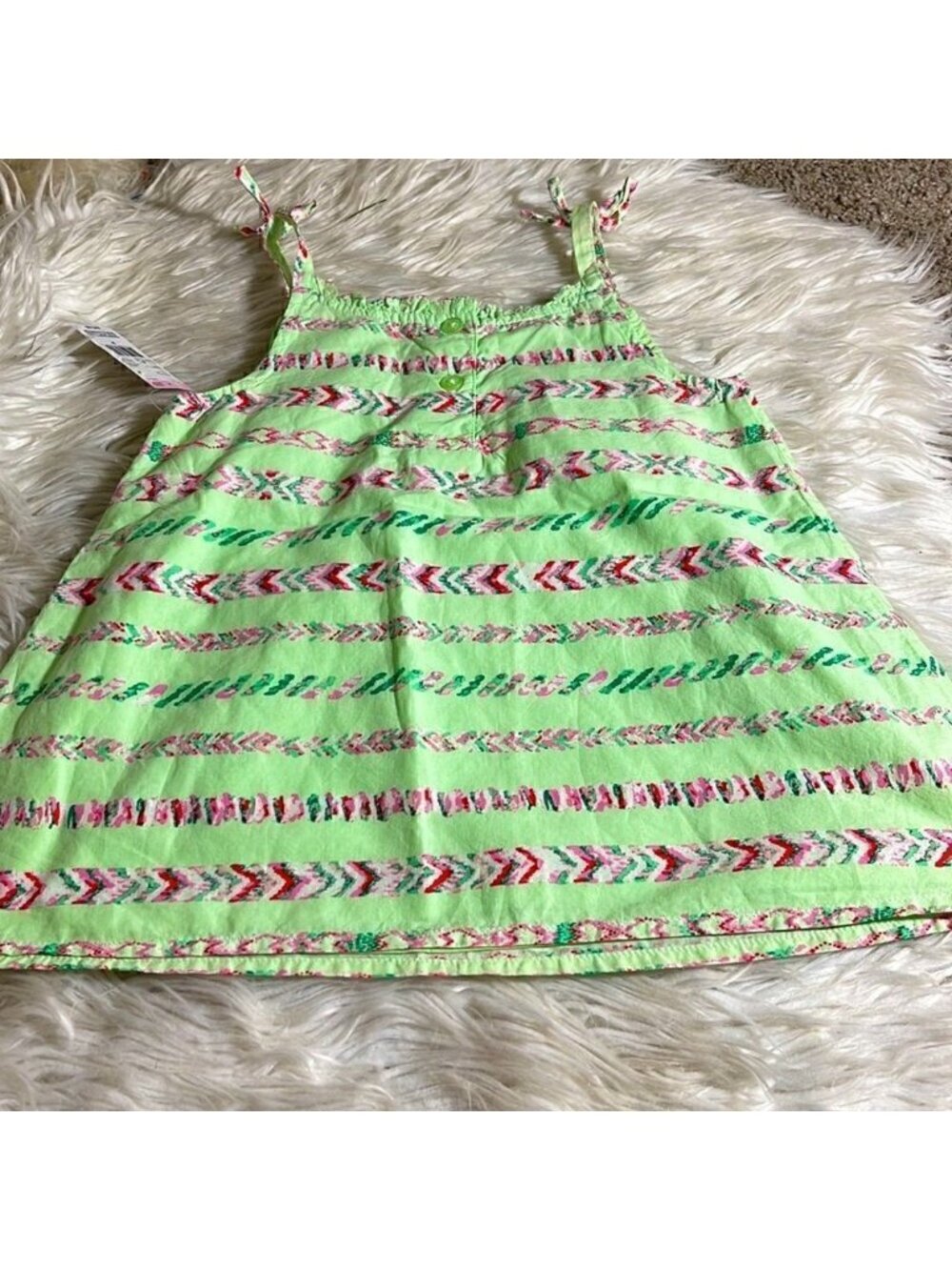 Toughskins Top Girls size Medium sleeveless cotton‎ Tunic Beach summer New - Picture 4 of 8